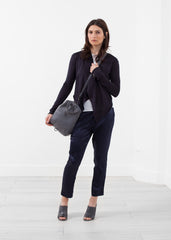 קרדיגן צווארון עטוי