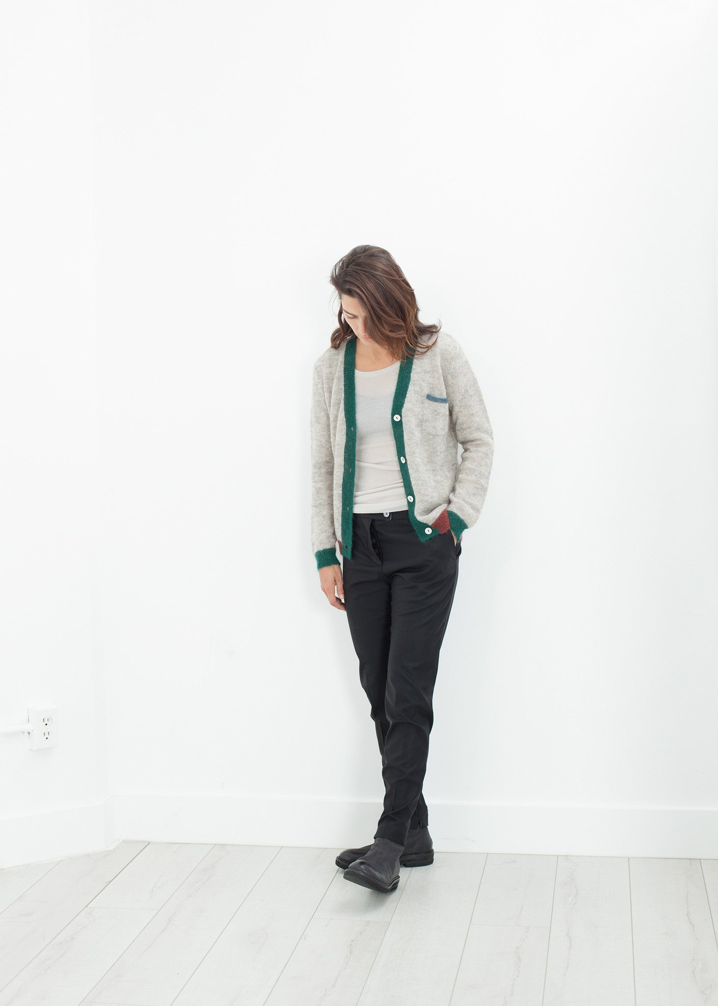 Deskle Deskle Cardigan in Heather – Yogo